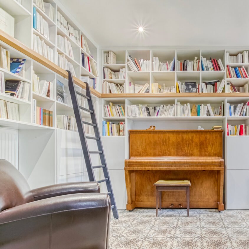 Bibliotheque Ben CarreV - meubles sur mesure