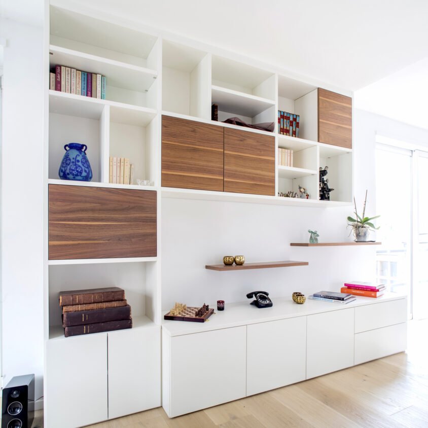 Bibliotheque Lenny CarreV - meubles sur mesure