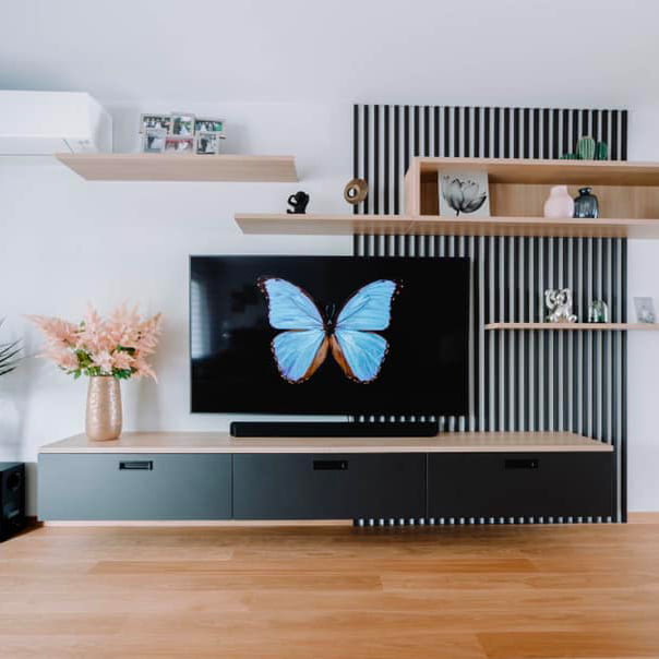 MeubleTV Ava CarreV - meubles sur mesure