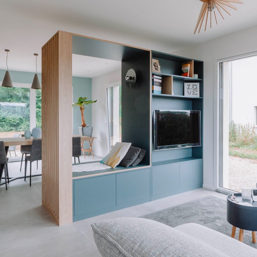 MeubleTV Emilie CarreV - meubles sur mesure