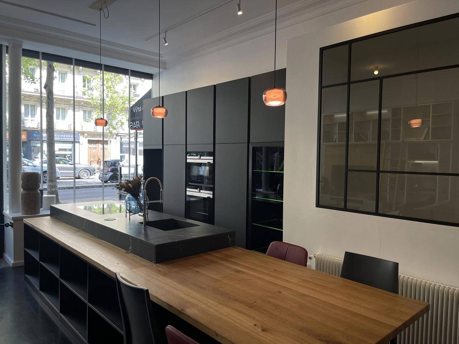 Showroom Behome Interiors à Paris, Architecte d'intérieur, espace cuisine