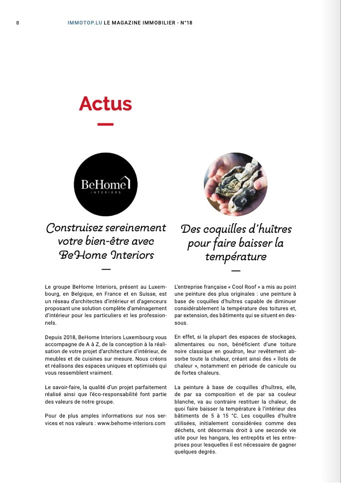 magazine immotop - meubles sur mesure