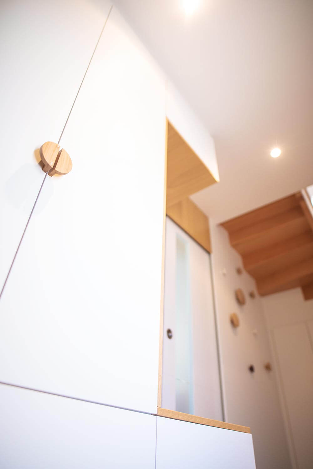 Aménagement d'un Meuble sur mesure dans une entrée