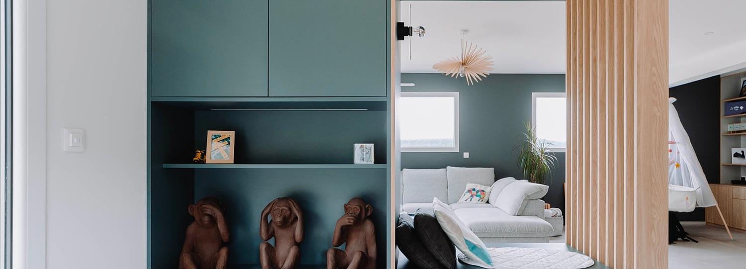 Aménagement de salon intérieur moderne