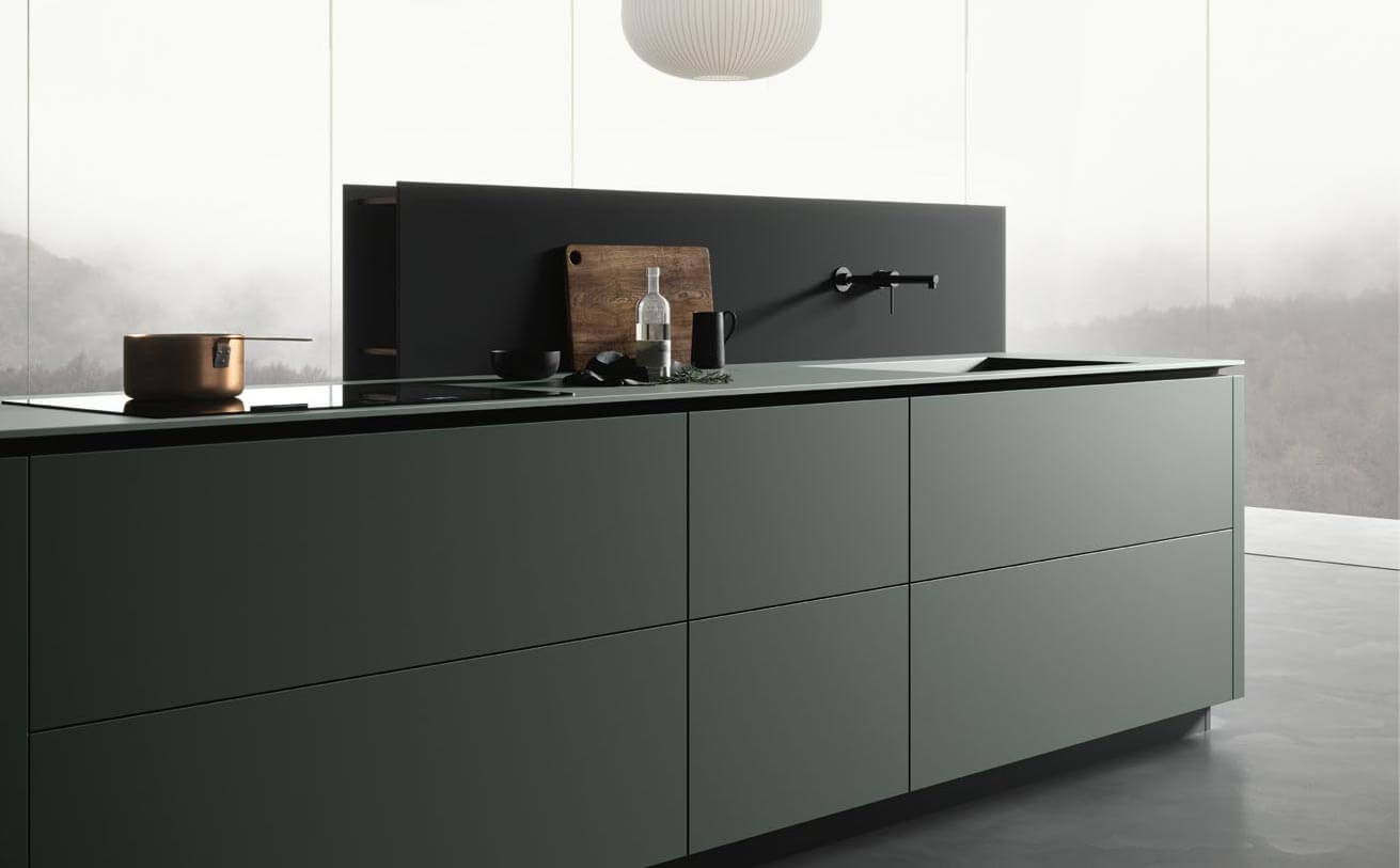 Cuisine italienne sur mesure évier design