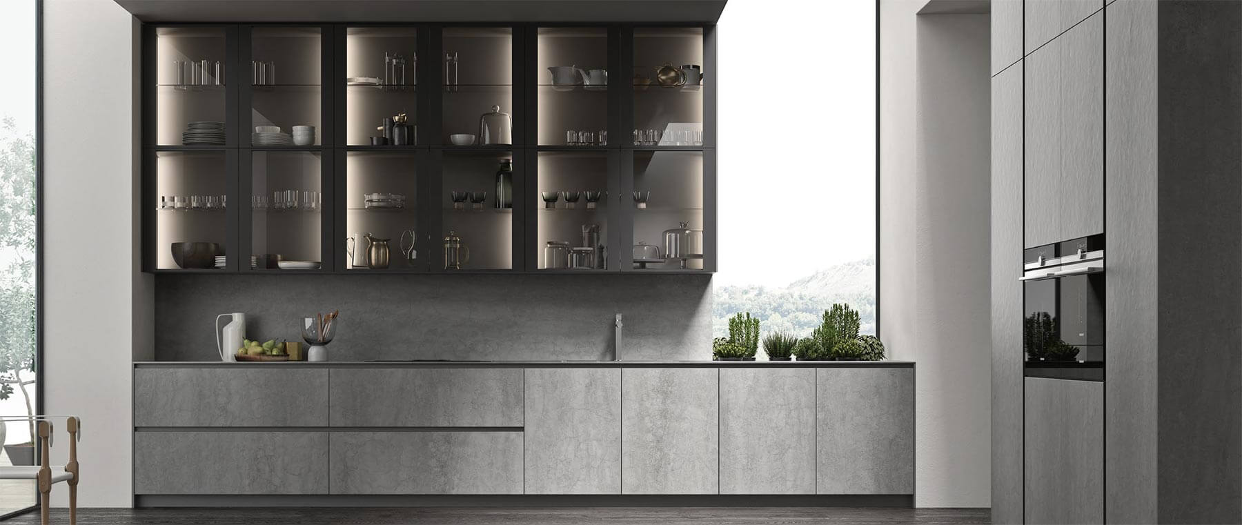 Cuisine italienne luxe panoramique