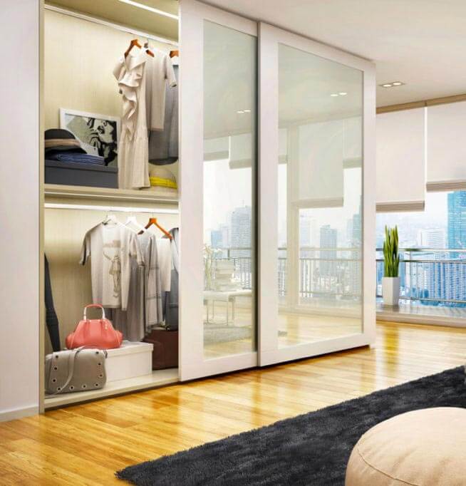 Placard avec portes coulissantes design sur mesure