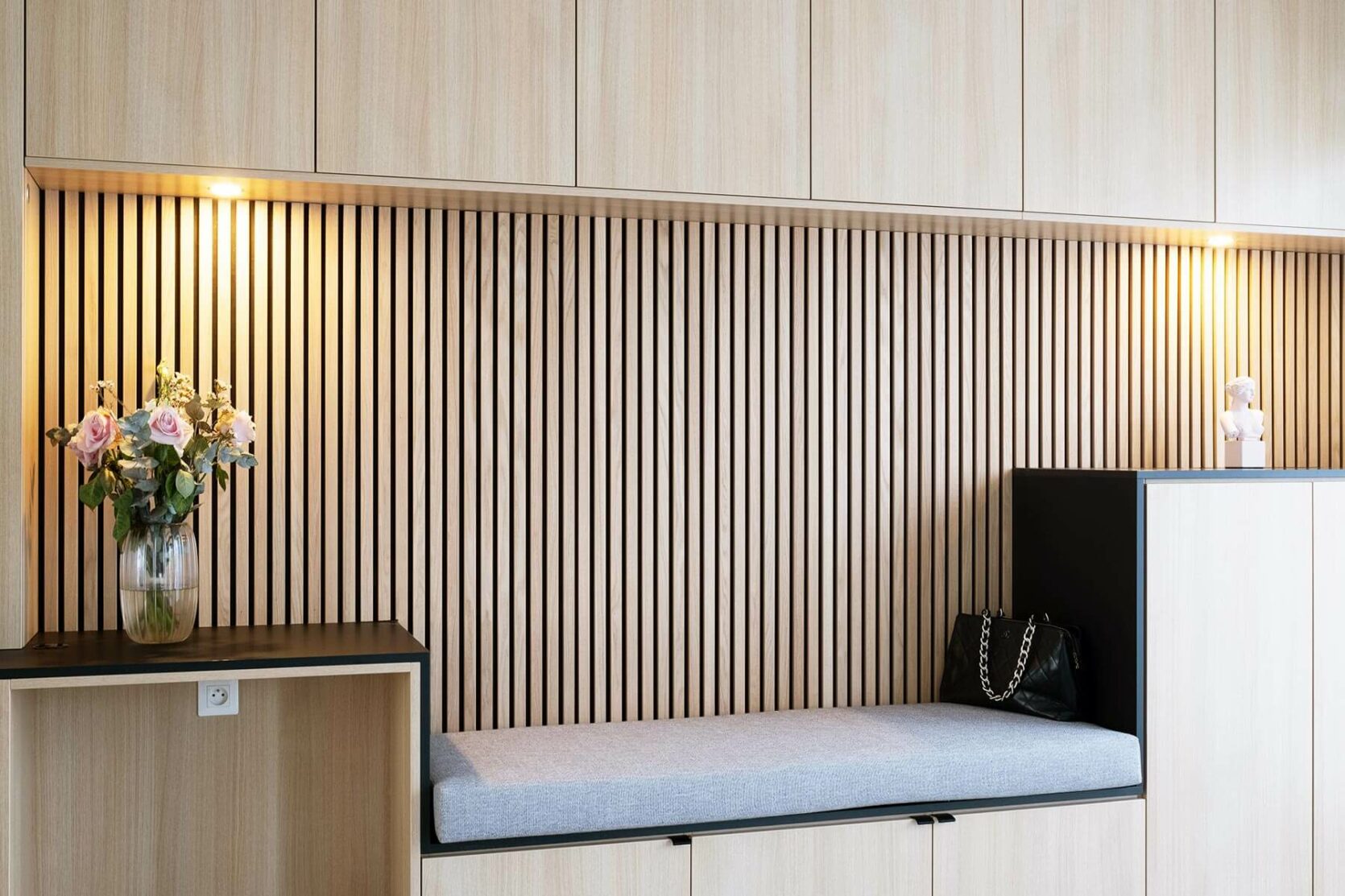 Placard sur mesure avec claustra