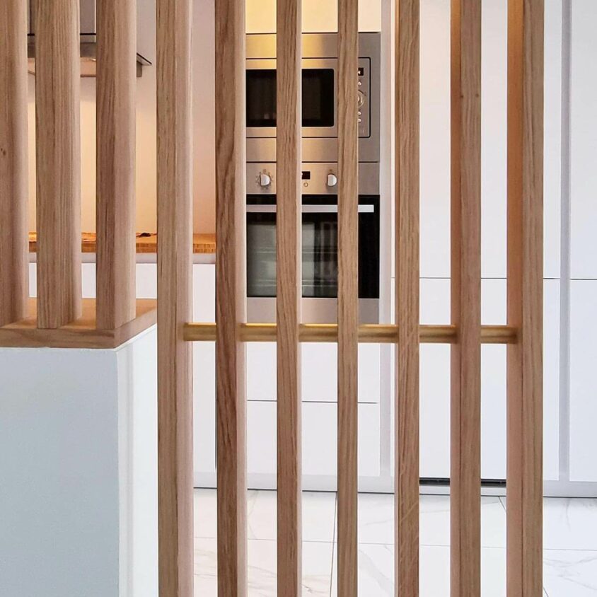 separation piece claustra bois regulier - meubles sur mesure